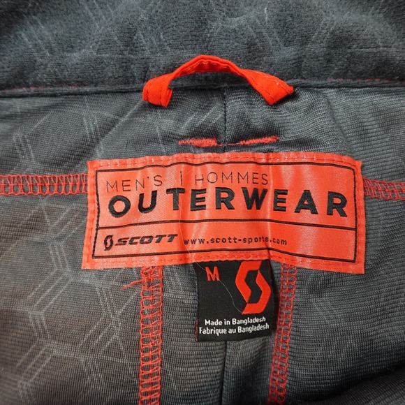 Scott Snow Pants Mens Medium Red Insulated Ski Snowboard Zip Pockets Lined - Picture 5 of 10